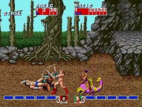 Golden Axe online multiplayer - megadrive