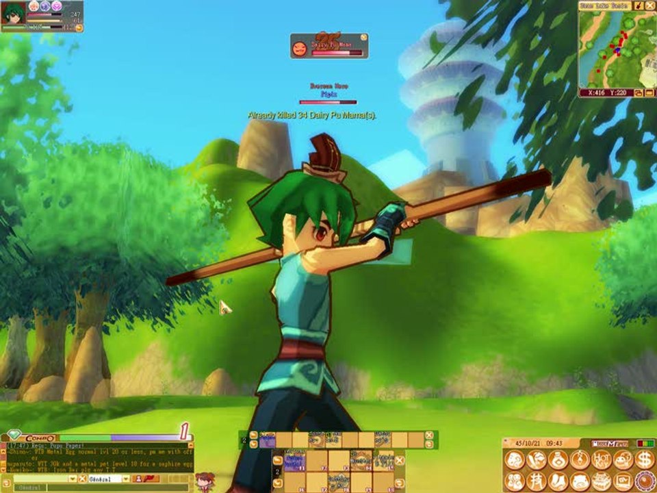 Dream of Mirror Online : Chasse au cochon volant