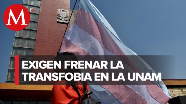 Colectivos LGBT+ protestan en Rectoría de la UNAM; denuncian discursos transfóbicos