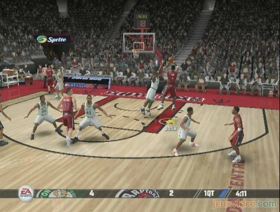 NBA Live 08 : Boston Celtics contre Toronto Raptors