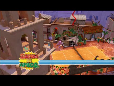Sega Superstars Tennis : Intro du stage Samba de Amigo