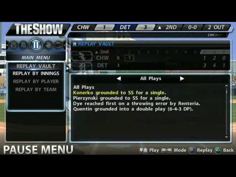 MLB 08 : The Show : Replay