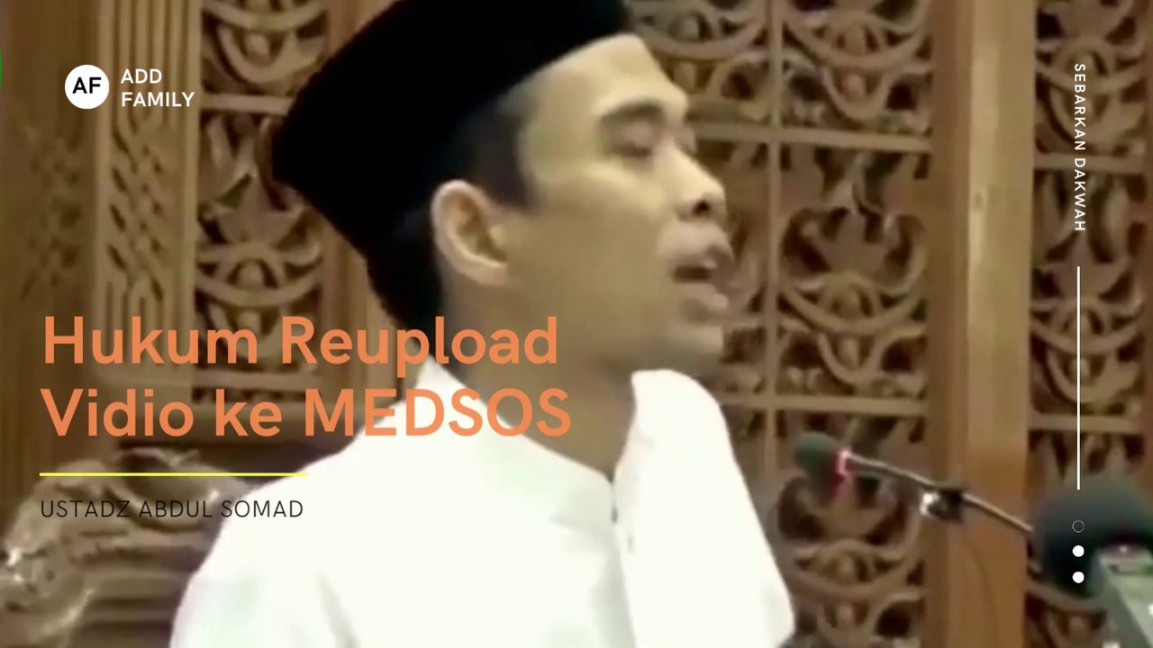 Hukum Reupload Vidio Ceramah Dan Menyebarkannya Ke MEDSOS USTADZ ABDUL SOMAD