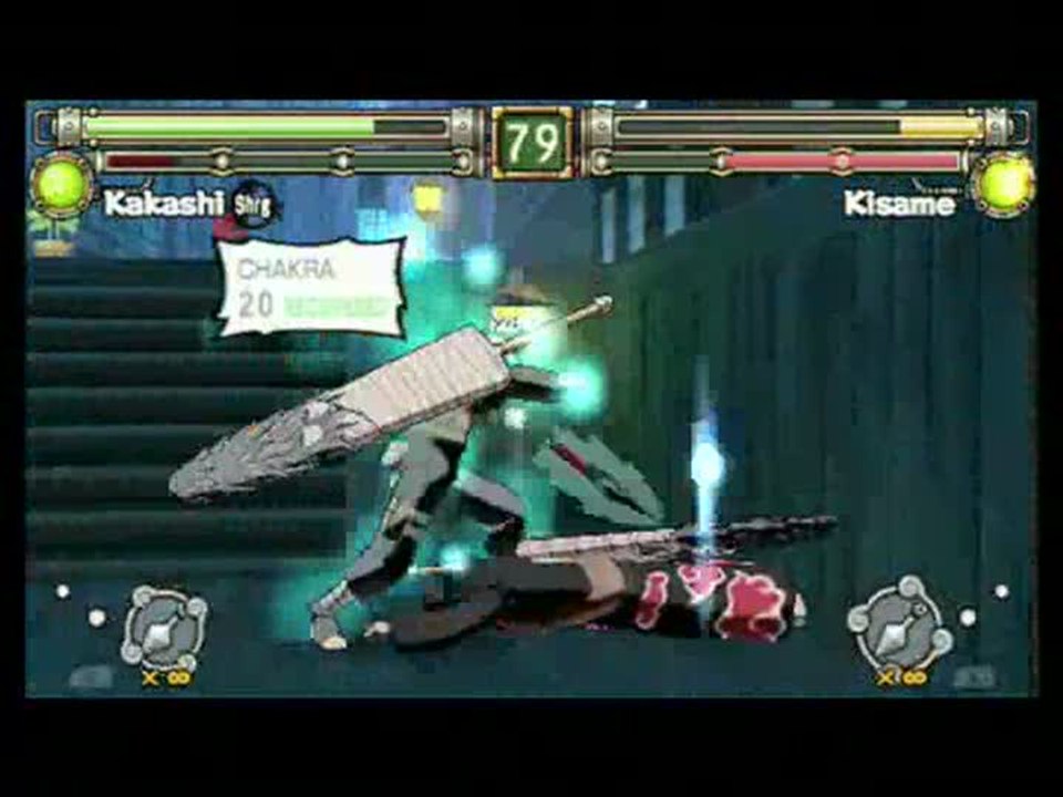 Naruto : Ultimate Ninja Heroes 2 : The Phantom Fortress : Kakashi Vs Kisame