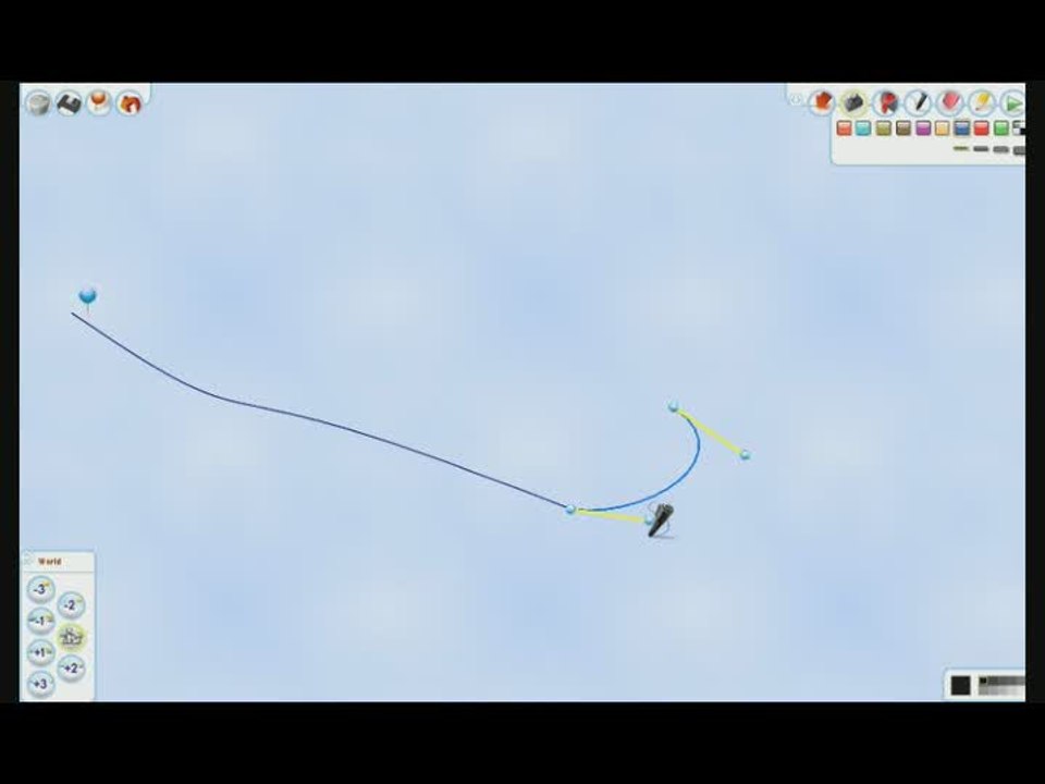 Line Rider 2 : Unbound : Piste de luge dangereuse