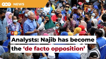 Najib has become the 'de facto opposition' due to his uncanny ability to connect with the people