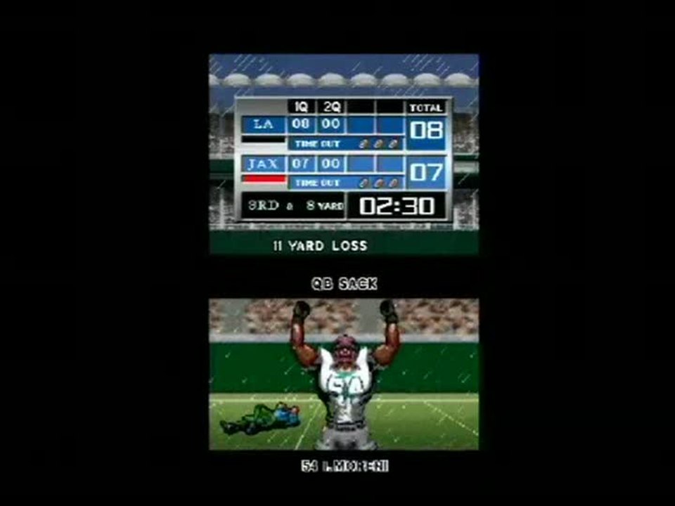 Tecmo Bowl : Kickoff : Sous la pluie