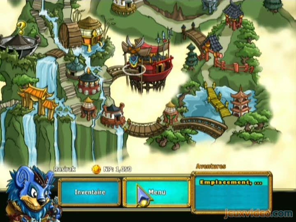 Neopets Puzzle Adventure : Le dressage des Petpets et la carte