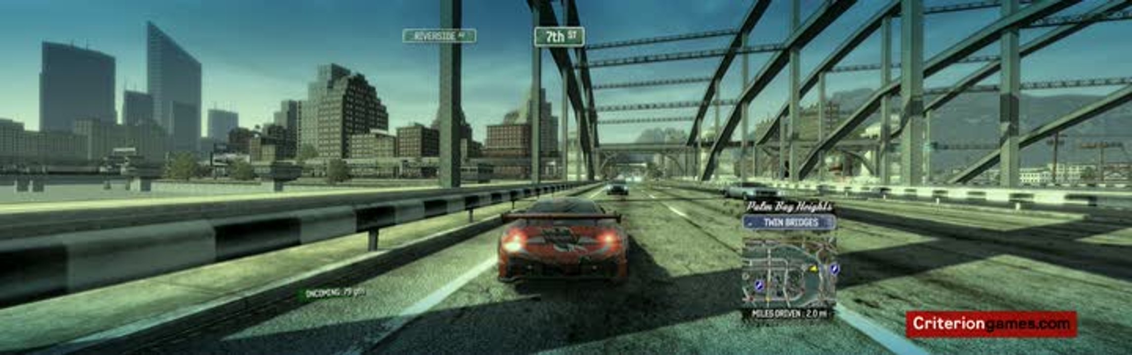 Burnout Paradise : Gameplay wide screen