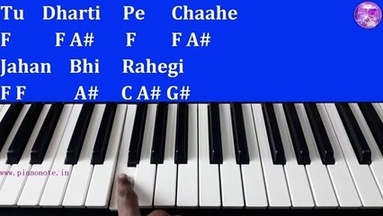 Tu Dharti Pe Chahe Jahan Bhi Rahegi Piano Tutorial with Notes | Jeet | Julius Murmu Keyboard | Pjtl | तु धरती पे चाहे जहाँ भी रहेगी