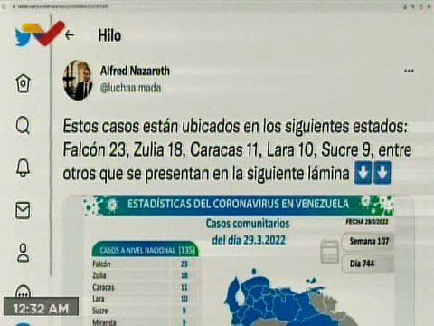 COVID-19 | Venezuela registró 135 casos, todos de transmisión comunitaria y 513.073 recuperados