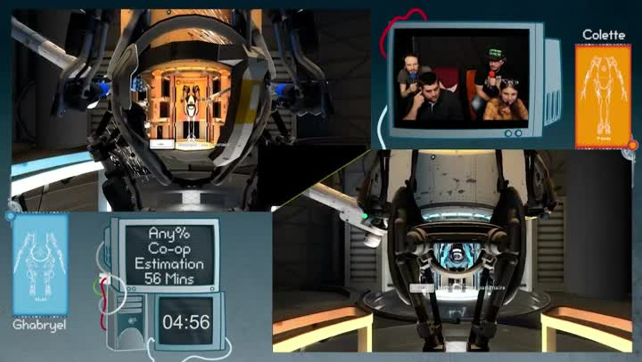 Portal 2 : Défi live en moins de 56 minutes !
