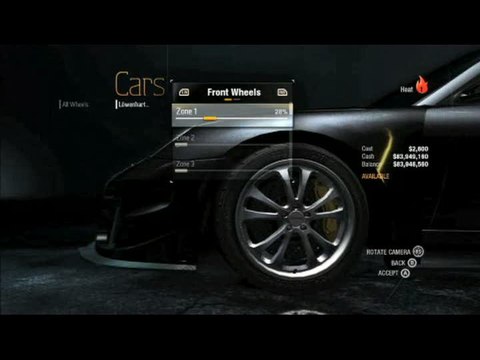 Need for Speed Undercover : Customisation