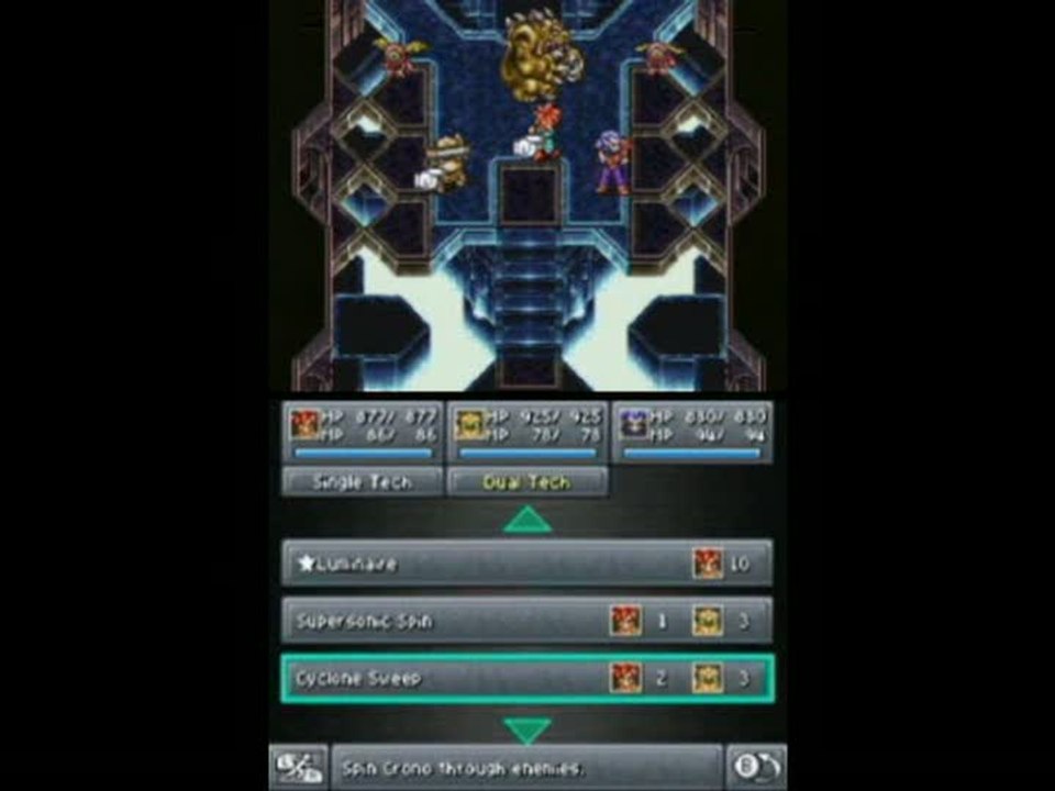 Chrono Trigger : Utilisation du double écran