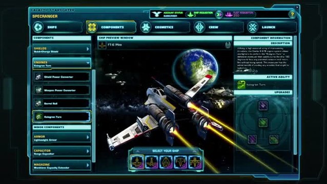 Star Wars : The Old Republic : Personnalisation de chasseurs