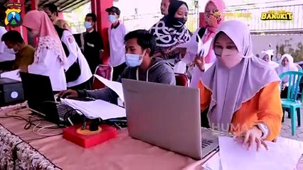 Vaksinasi Serentak Polres Jember Di Kantor Desa Sumberjambe