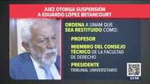 Eduardo López Betancourt será restituido como profesor de la UNAM