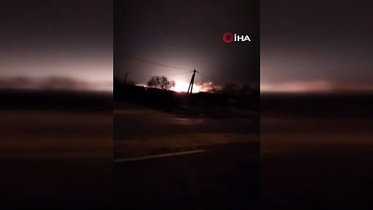 Rusya'nın mühimmat deposu havaya uçtu