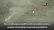 Fire at Ghazipur landfill still not under control, people developing respiratory problems