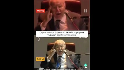 Yandaşlar Erbakan'ın sözlerini montajladı, orijinal video kısa sürede ortaya çıktı