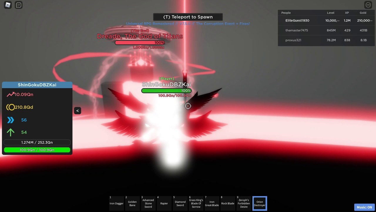 Universal RPG Remastered:Showing Bosses #1 (Universe 1 and 2,including Titans)