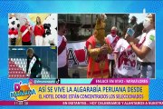 ¡Se armó la fiesta! Con cánticos, hinchas peruanos alientan a la 'Bicolor' en hotel de concentración