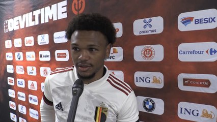 Qualification des Diablotins pour l'Euro 2023: la réaction de Lois Openda