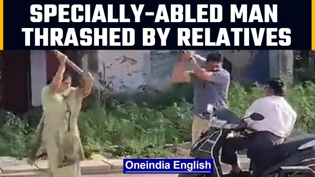 Specially-abled man beated and assaulted by kins in Greater Noida, video goes viral | OneIndia News