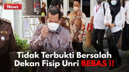 BREAKING NEWS: Tidak Terbukti Bersalah, Syafri Harto Divonis Bebas !!