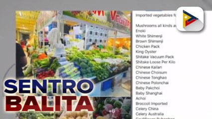 Mga imported na gulay, ibinebenta sa Divisoria at ilang online buy and sell groups;