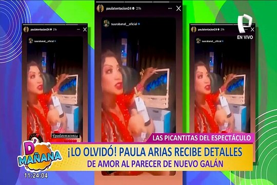 Picantitas del espectáculo: Paula Arias recibe detalles de amor al parecer de nuevo galán