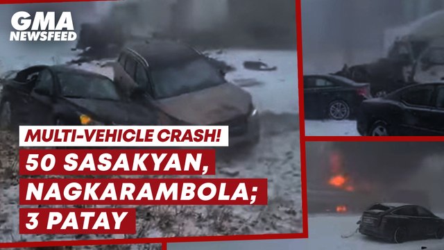 50 sasakyan sa Pennsylvania, nagkarambola; 3 patay | GMA News Feed