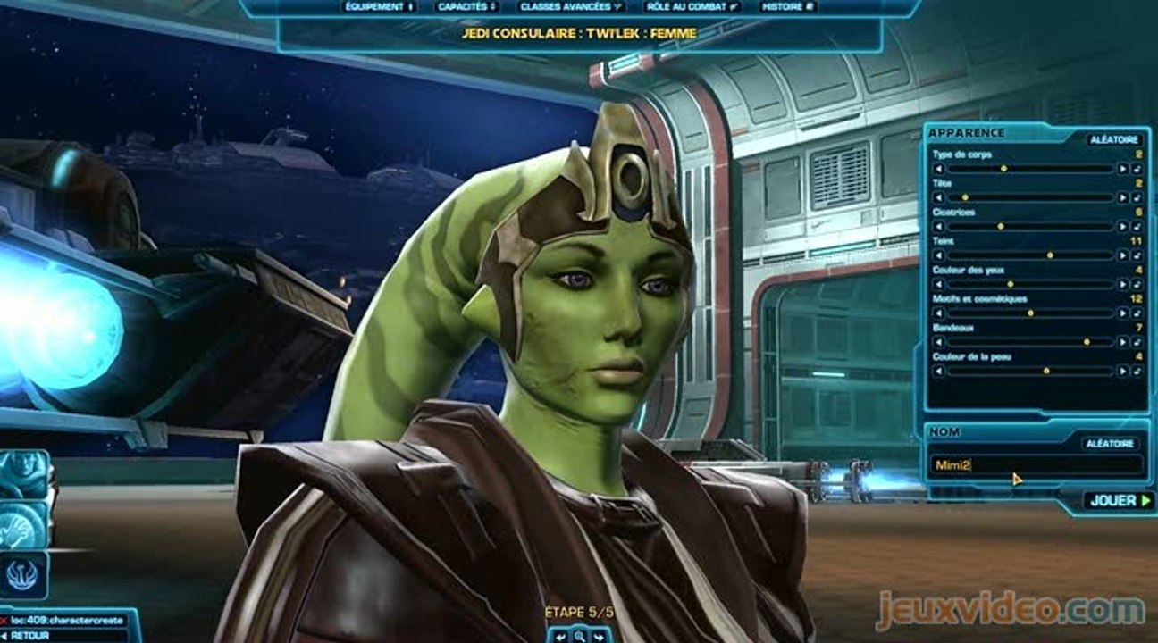 Star Wars : The Old Republic : 2/2 : Création du personnage
