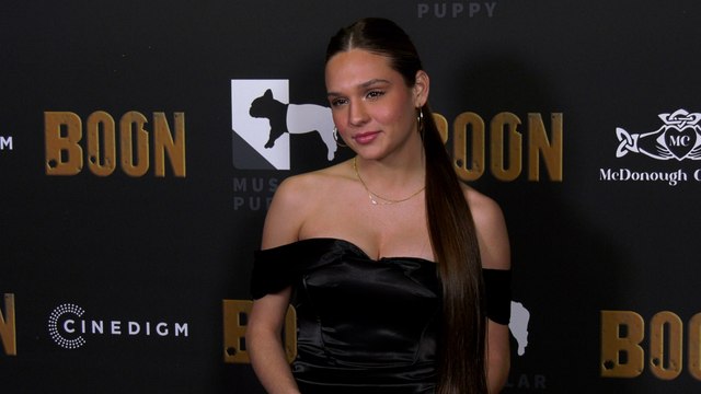 Amelie Anstett attends the red carpet premiere of Boon in Los Angeles