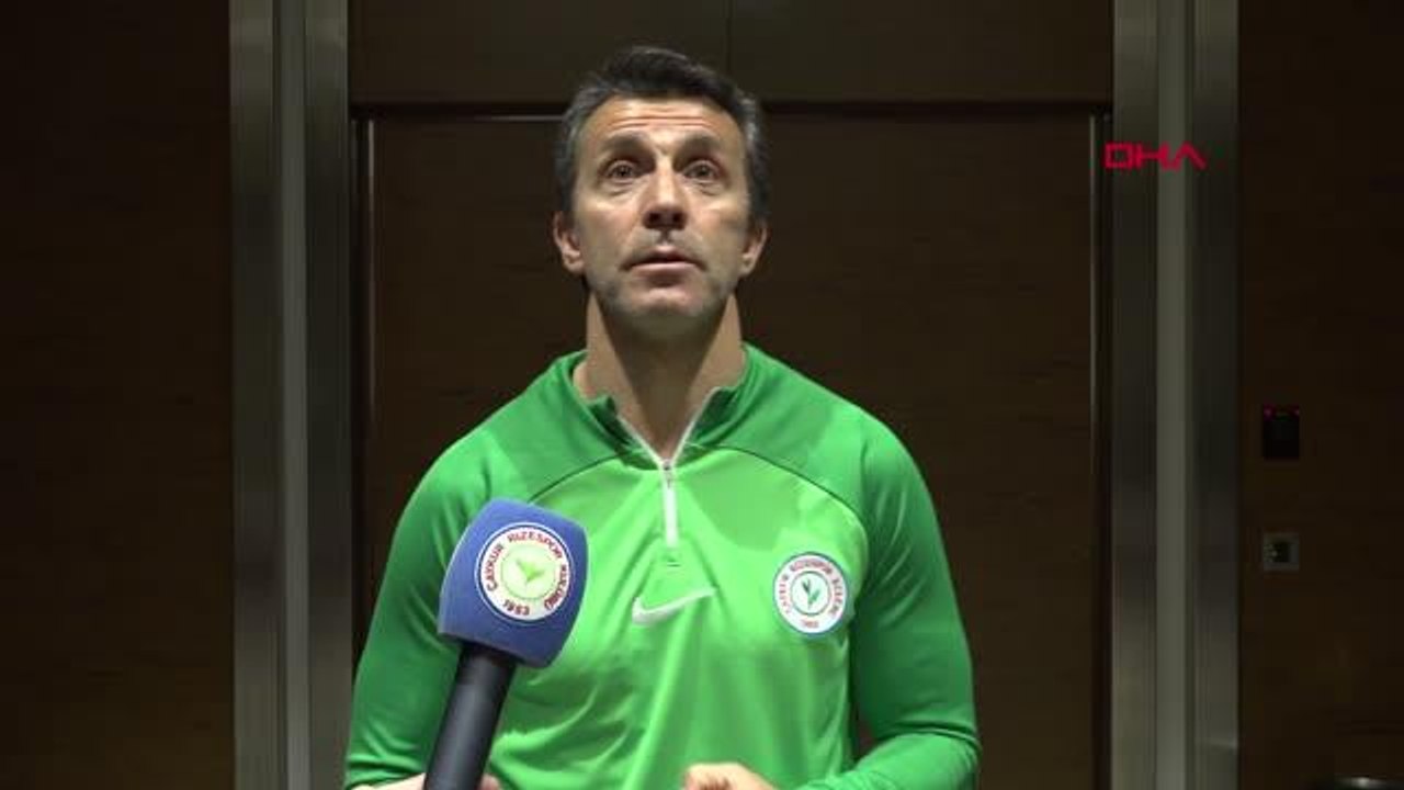 SPOR Çaykur Rizespor Teknik Direktörü Korkmaz Trabzonspor galibiyeti yeniden umut ışığı oldu