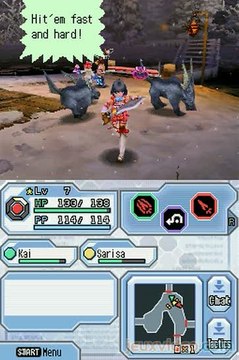 Phantasy Star Zero : Un niveau enneigé