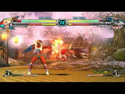 Tatsunoko vs. Capcom : Ultimate All-Stars : Franck West et Roll vs. Doronjo et Polimar