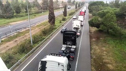 Marcha lenta de camiones este miércoles en Toledo