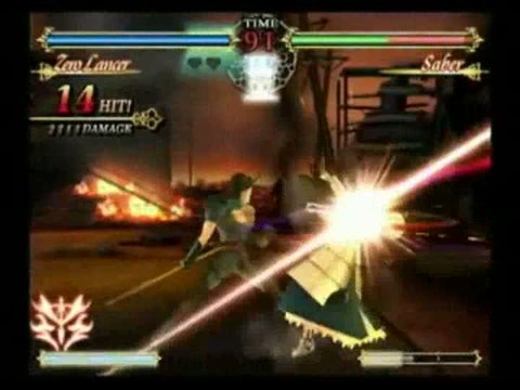 Fate/unlimited Codes : Zero Lancer VS Saber