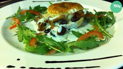 Croustade aux girolles et aux escargots