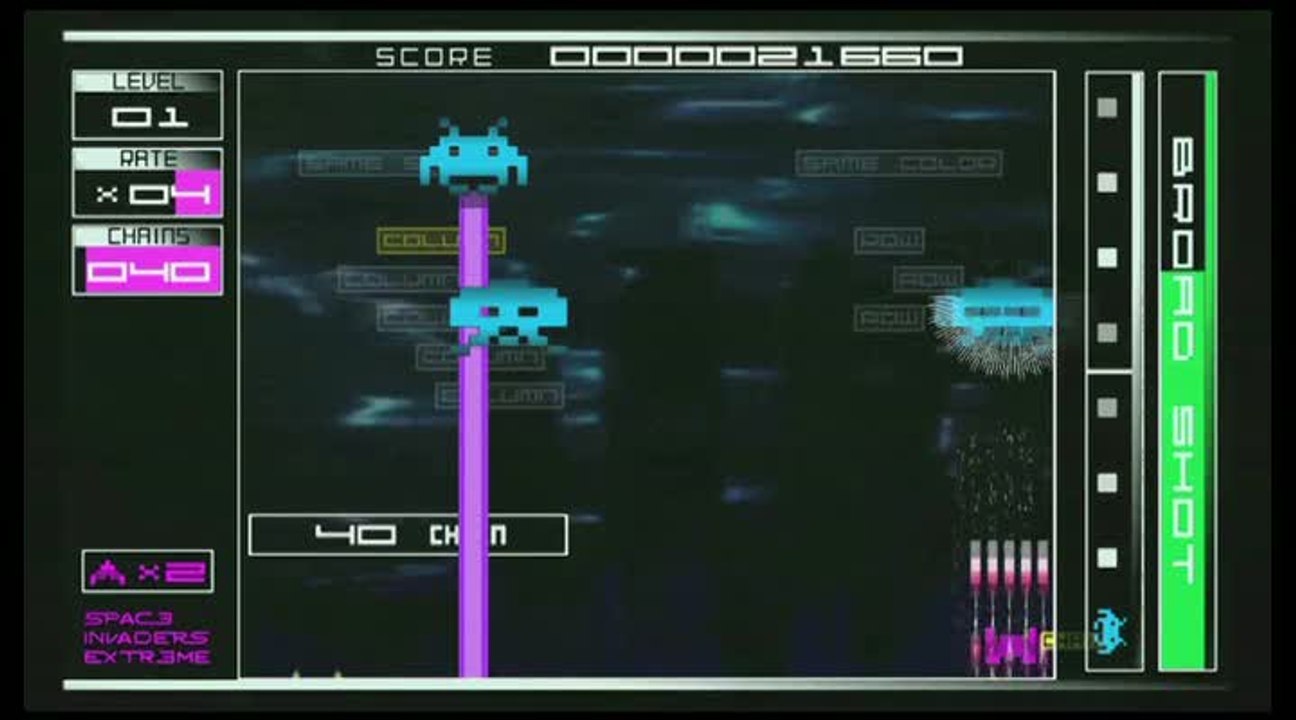 Space Invaders Extreme : Des envahisseurs qui gardent le rythme