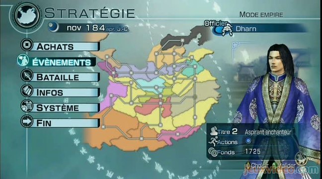 Dynasty Warriors 6 : Empires : 1/2 : Un peu de stratégie