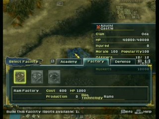 Nobunaga's Ambition : Iron Triangle : Préparatifs guerriers