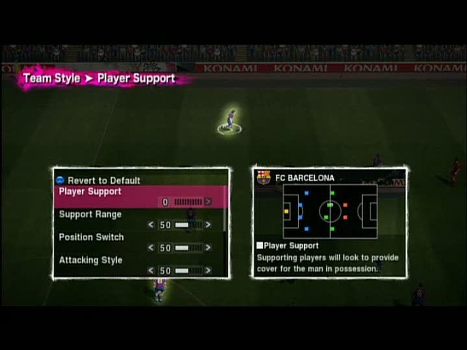 Pro Evolution Soccer 2010 : Les menus