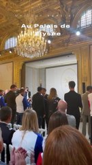 Quentin Fillon Maillet à l'Élysée.