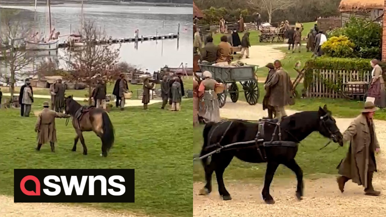 Filming of BBC's adaptation of 'Great Expectati...
