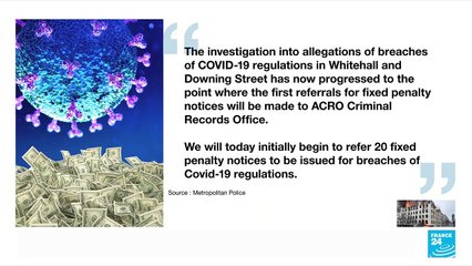 UK police say will issue 20 initial fines in 'Partygate' probe