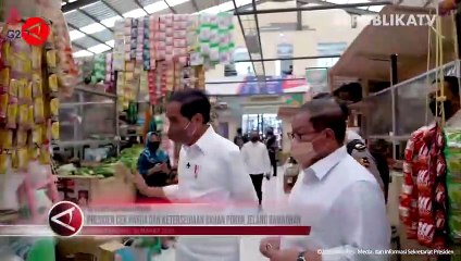 Tinjau Pasar, Jokowi Cek Harga dan Ketersediaan Bahan Pokok Jelang Ramadhan