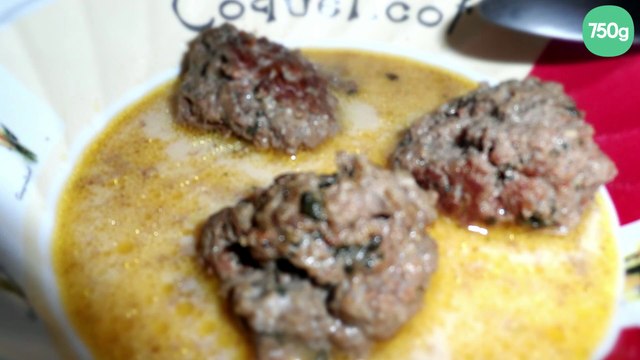 Boulettes de bœuf au bouillon épicé