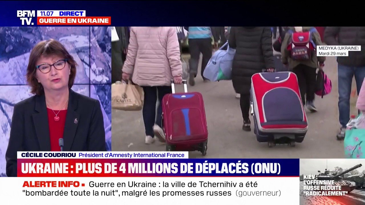 Cécile Coudriou, présidente d'Amnesty International France: "Ce nombre de réfugiés était prévisible et ça n'est pas terminé dans la mesure où ce sont les populations civiles qui sont ciblées"